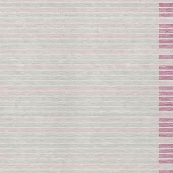 8' X 10' Pink And Ivory Striped Washable Indoor Outdoor Area Rug