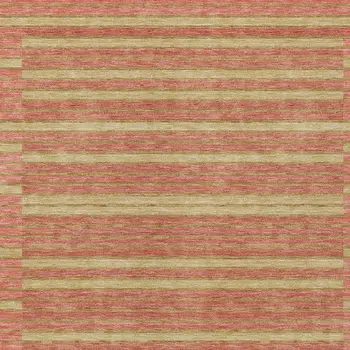 9' X 12' Pewter And Gold Striped Washable Indoor Outdoor Area Rug