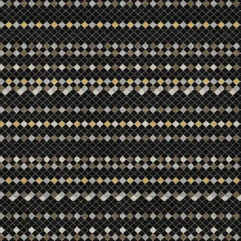 3' X 5' Black And Taupe Striped Washable Indoor Outdoor Area Rug