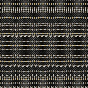 5' X 8' Black And Taupe Striped Washable Indoor Outdoor Area Rug
