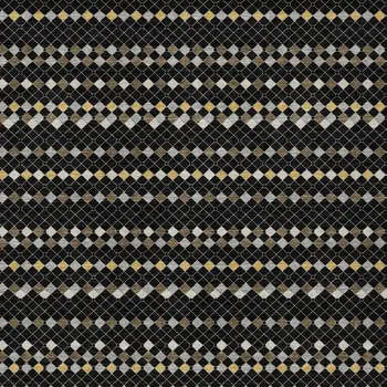 5' X 8' Black And Taupe Striped Washable Indoor Outdoor Area Rug