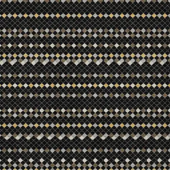 8' X 10' Black And Taupe Striped Washable Indoor Outdoor Area Rug