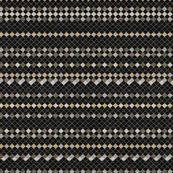 10' X 14' Black And Taupe Striped Washable Indoor Outdoor Area Rug