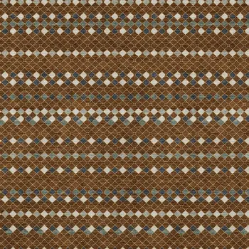 5' X 8' Brown And Gray Striped Washable Indoor Outdoor Area Rug