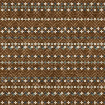 10' X 14' Brown And Gray Striped Washable Indoor Outdoor Area Rug