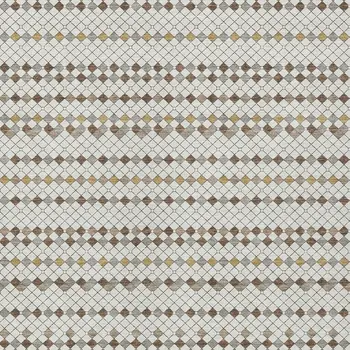 8' X 10' Ivory And Brown Striped Washable Indoor Outdoor Area Rug