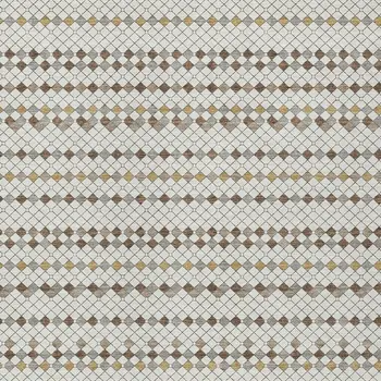 10' X 14' Ivory And Brown Striped Washable Indoor Outdoor Area Rug