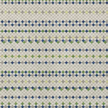 9' X 12' Linen And Lime Green Striped Washable Indoor Outdoor Area Rug