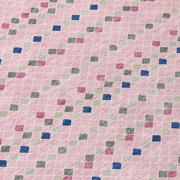 3' X 5' Pink And Ivory Striped Washable Indoor Outdoor Area Rug