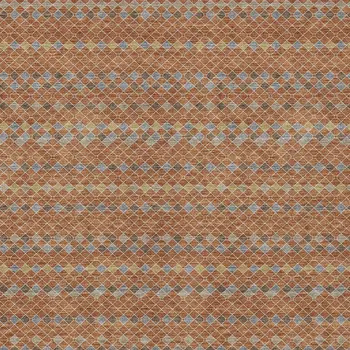 10' X 14' Orange And Taupe Striped Washable Indoor Outdoor Area Rug