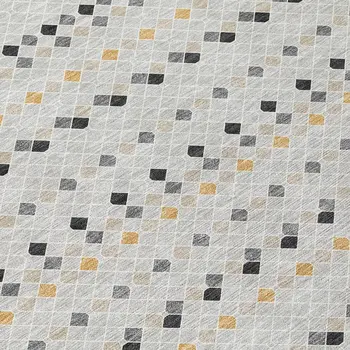 9' X 12' Silver And Gray Striped Washable Indoor Outdoor Area Rug