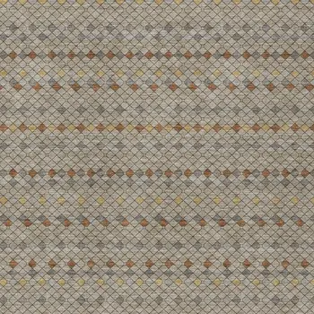 9' X 12' Taupe And Copper Striped Washable Indoor Outdoor Area Rug