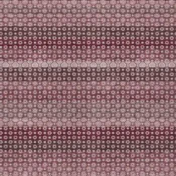 3' X 5' Red And Burgundy Striped Washable Indoor Outdoor Area Rug