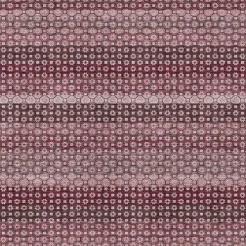 9' X 12' Red And Burgundy Striped Washable Indoor Outdoor Area Rug