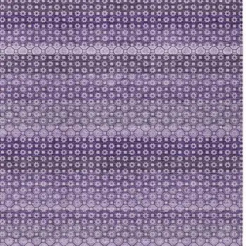 3' X 5' Lavender And Purple Striped Washable Indoor Outdoor Area Rug