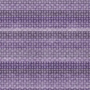 9' X 12' Lavender And Purple Striped Washable Indoor Outdoor Area Rug