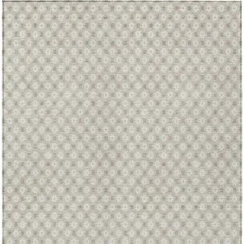 5' X 8' Beige And Ivory Floral Washable Indoor Outdoor Area Rug