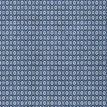 10' X 14' Blue And Sky Blue Floral Washable Indoor Outdoor Area Rug