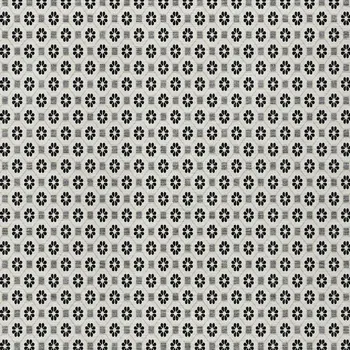 3' X 5' Ivory And Black Floral Washable Indoor Outdoor Area Rug