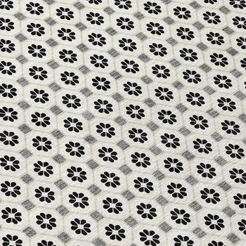 5' X 8' Ivory And Black Floral Washable Indoor Outdoor Area Rug