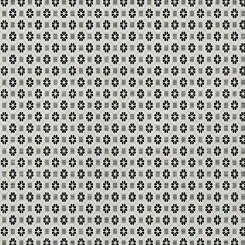 9' X 12' Ivory And Black Floral Washable Indoor Outdoor Area Rug