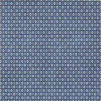 9' X 12' Navy Blue And Gray Floral Washable Indoor Outdoor Area Rug
