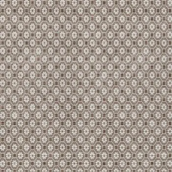 8' X 10' Taupe And Brown Floral Washable Indoor Outdoor Area Rug