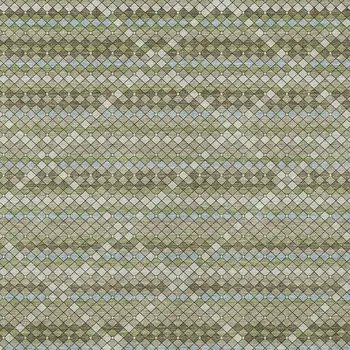 10' X 14' Artichoke Green And Fern Green Geometric Washable Indoor Outdoor Area Rug