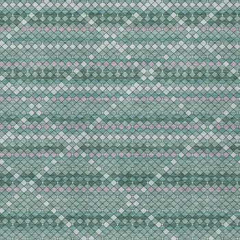 3' X 5' Teal Blue And Ivory Geometric Washable Indoor Outdoor Area Rug