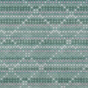 10' X 14' Teal Blue And Ivory Geometric Washable Indoor Outdoor Area Rug