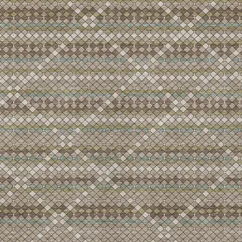 9' X 12' Taupe And Brown Geometric Washable Indoor Outdoor Area Rug