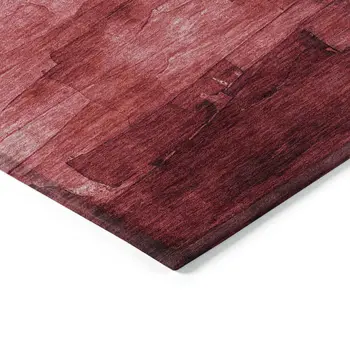 8' X 10' Blush And Pink Striped Washable Indoor Outdoor Area Rug