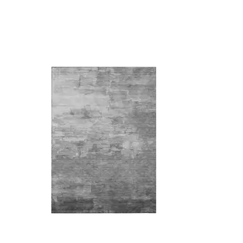 3' X 5' Gray And Silver Striped Washable Indoor Outdoor Area Rug