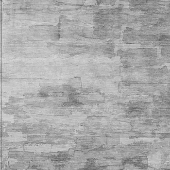 5' X 8' Gray And Silver Striped Washable Indoor Outdoor Area Rug