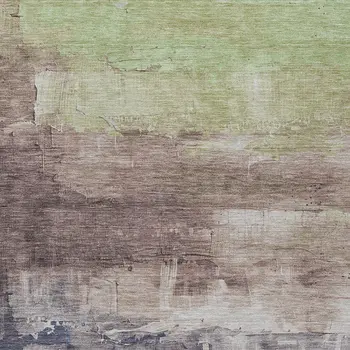 5' X 8' Brown And Taupe Abstract Washable Indoor Outdoor Area Rug