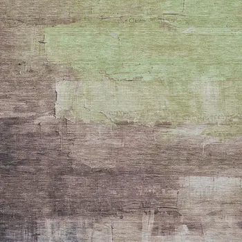 9' X 12' Brown And Taupe Abstract Washable Indoor Outdoor Area Rug