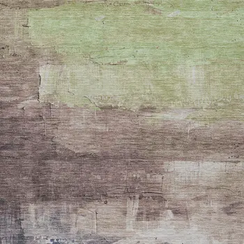 10' X 14' Brown And Taupe Abstract Washable Indoor Outdoor Area Rug