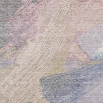 10' X 14' Pink Mauve And Lavender Abstract Washable Indoor Outdoor Area Rug