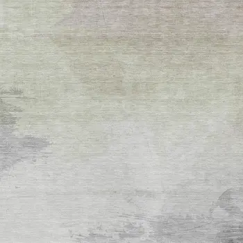 3' X 5' Beige And Taupe Abstract Washable Indoor Outdoor Area Rug