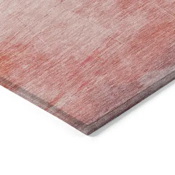 5' X 8' Pink Gold And Teal Blue Abstract Washable Indoor Outdoor Area Rug