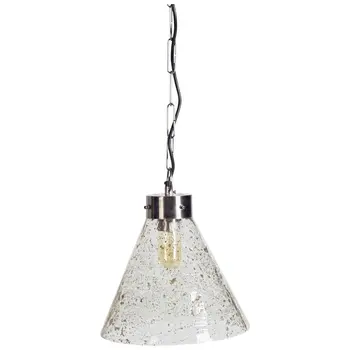 Clear Single Glass Dimmable Ceiling Light With Clear Shades