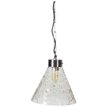 Clear Single Glass Dimmable Ceiling Light With Clear Shades