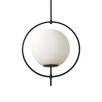 White Single Metal Dimmable Ceiling Light With White Shades