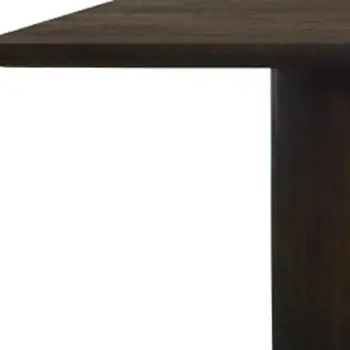 96" Dark Brown Solid Wood Double Pedestal Base Dining Table