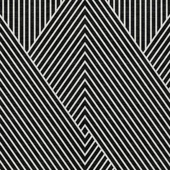 8' X 10' Black And Ivory Geometric Washable Indoor Outdoor Area Rug