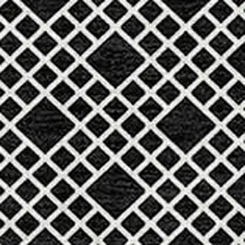 3' X 5' Black And Ivory Chevron Washable Indoor Outdoor Area Rug