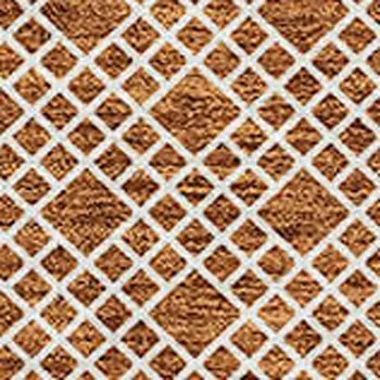 8' X 10' Orange And Ivory Chevron Washable Indoor Outdoor Area Rug