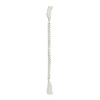 24" White Pearl Beads Decorative Tassel