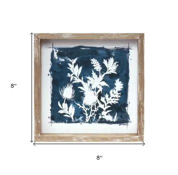 Set of Six N And A Natural Floater Frame Wall Art