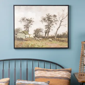 N And A Black Framed Wall Art